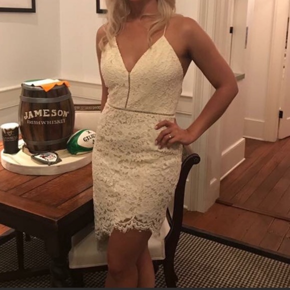 NWT Only Yours Asymmetrical Lace Dress by NBD - Picture 3 of 13